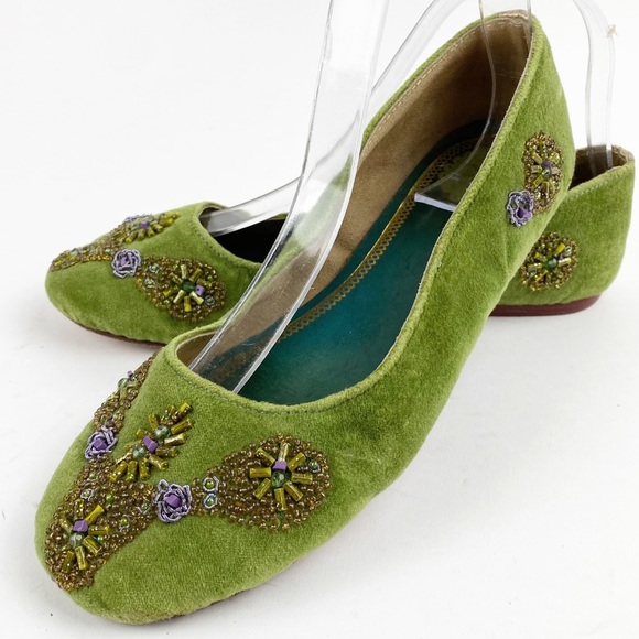 CYD by Cydney Mandel Shoes - CYD Velvet Beaded Ballet Flats Cydney Mandel V752